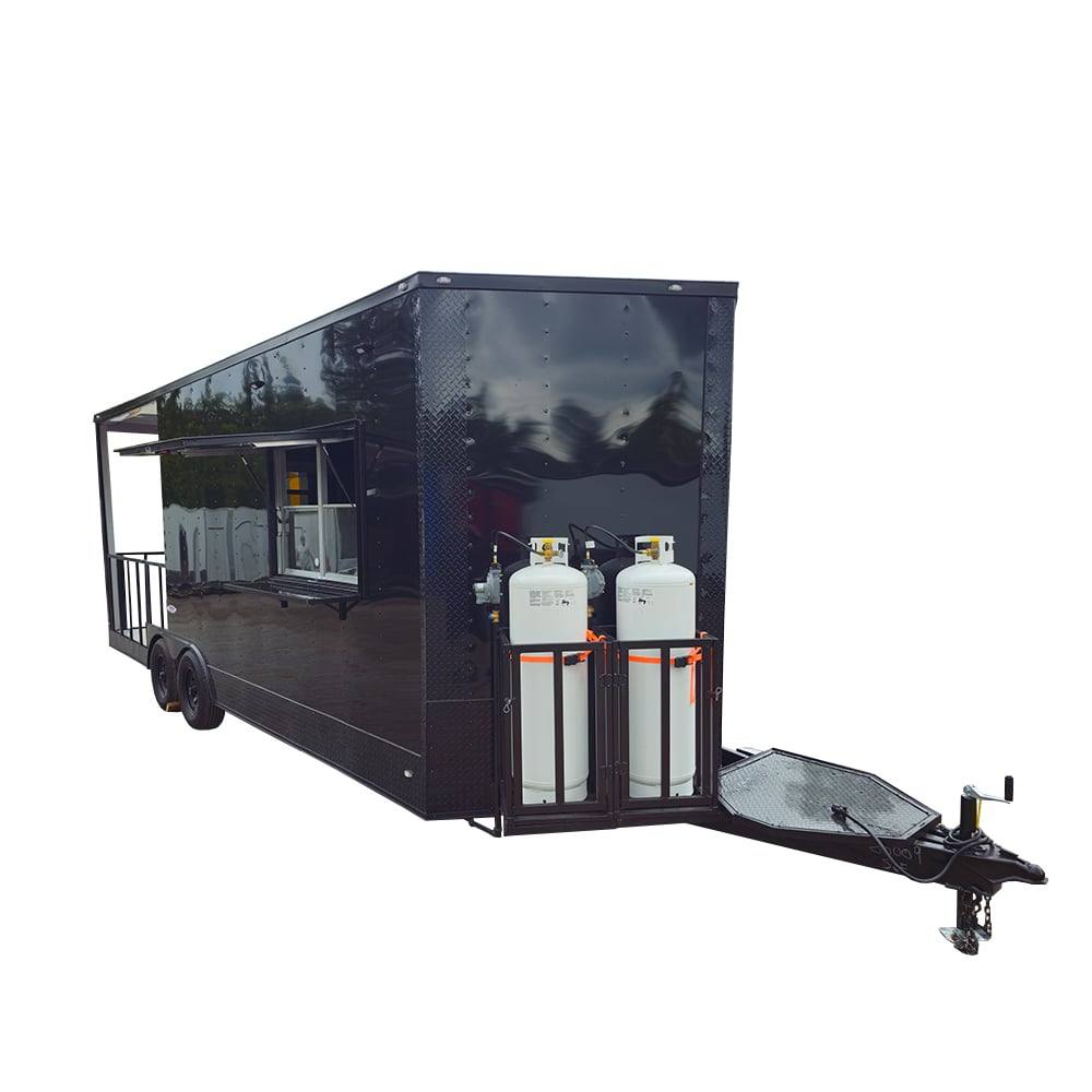 1164-concession-trailer-8.5-x-22-black-bbq-smoker-event-catering-1.jpg Concession Trailer 8.5' X 22' Black BBQ Smoker Event Catering