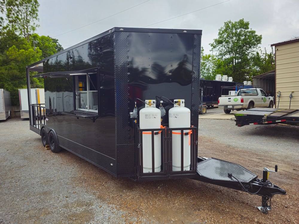 1164-concession-trailer-8.5-x-22-black-bbq-smoker-event-catering-14.jpg Concession Trailer 8.5' X 22' Black BBQ Smoker Event Catering