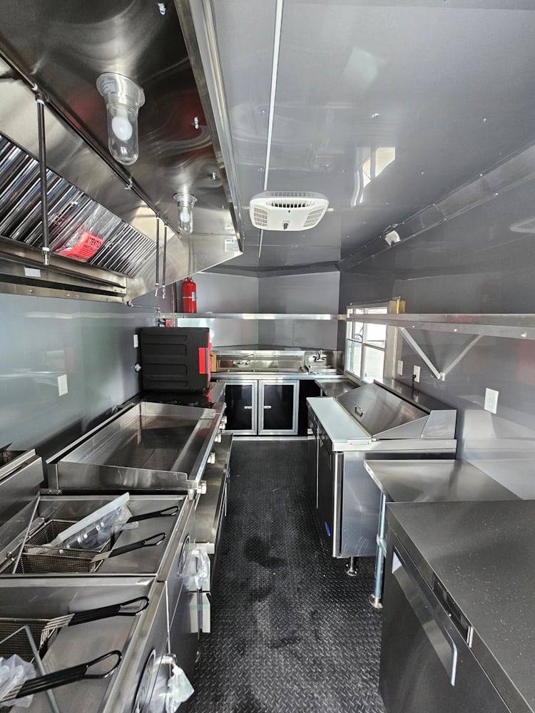 1164-concession-trailer-8.5-x-22-black-bbq-smoker-event-catering-19.jpg Concession Trailer 8.5' X 22' Black BBQ Smoker Event Catering