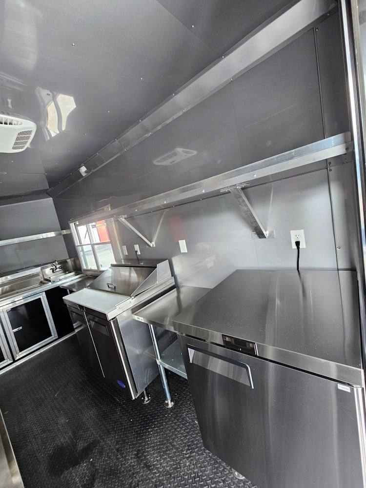 1164-concession-trailer-8.5-x-22-black-bbq-smoker-event-catering-22.jpg Concession Trailer 8.5' X 22' Black BBQ Smoker Event Catering