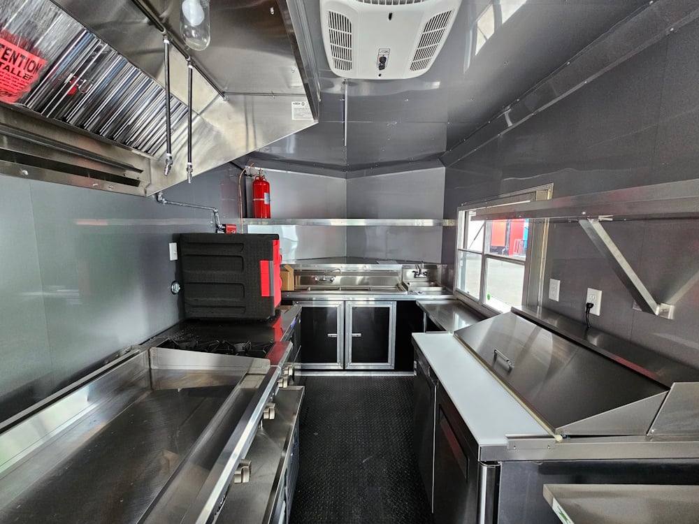 1164-concession-trailer-8.5-x-22-black-bbq-smoker-event-catering-23.jpg Concession Trailer 8.5' X 22' Black BBQ Smoker Event Catering