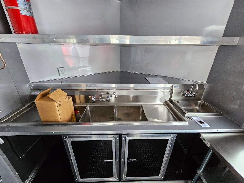 1164-concession-trailer-8.5-x-22-black-bbq-smoker-event-catering-25.jpg Concession Trailer 8.5' X 22' Black BBQ Smoker Event Catering