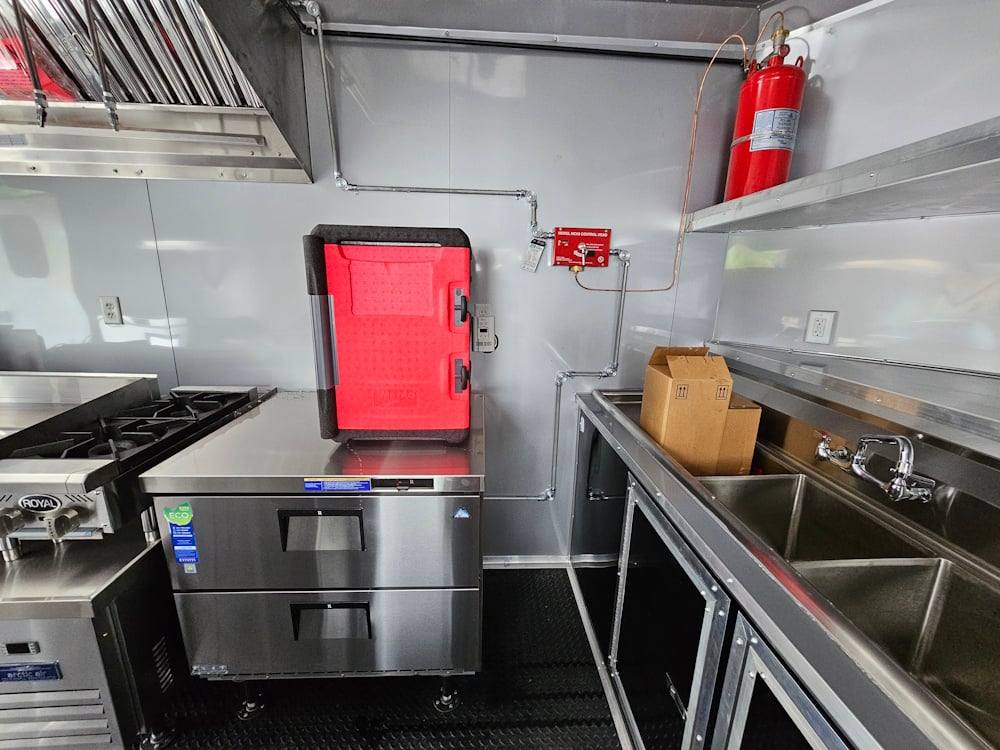 1164-concession-trailer-8.5-x-22-black-bbq-smoker-event-catering-26.jpg Concession Trailer 8.5' X 22' Black BBQ Smoker Event Catering