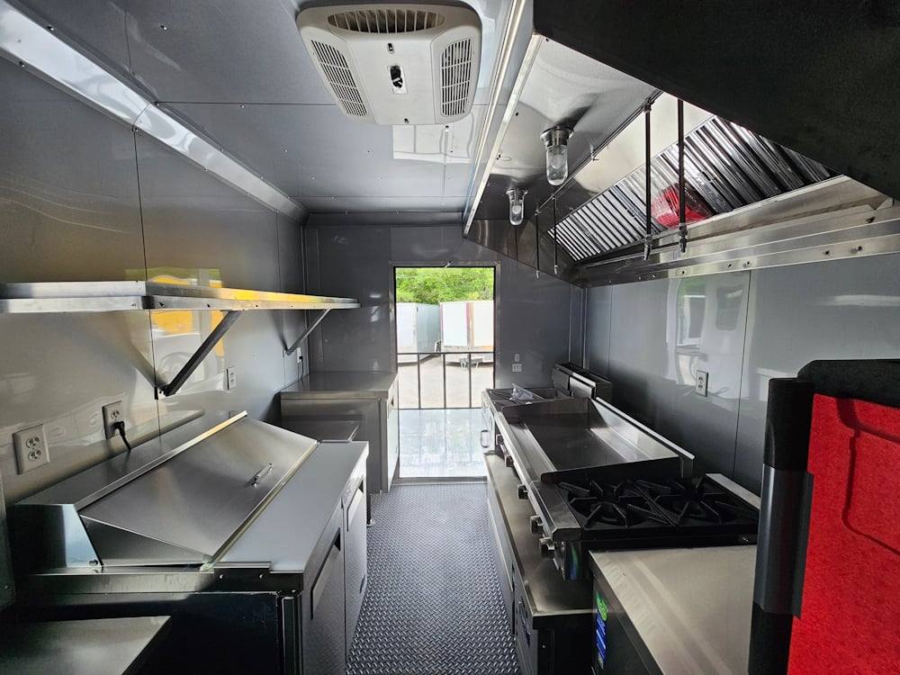 1164-concession-trailer-8.5-x-22-black-bbq-smoker-event-catering-29.jpg Concession Trailer 8.5' X 22' Black BBQ Smoker Event Catering