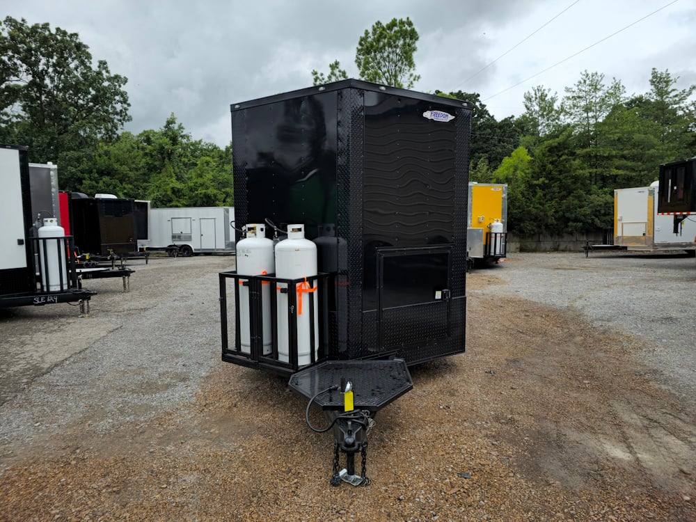 1164-concession-trailer-8.5-x-22-black-bbq-smoker-event-catering-3.jpg Concession Trailer 8.5' X 22' Black BBQ Smoker Event Catering