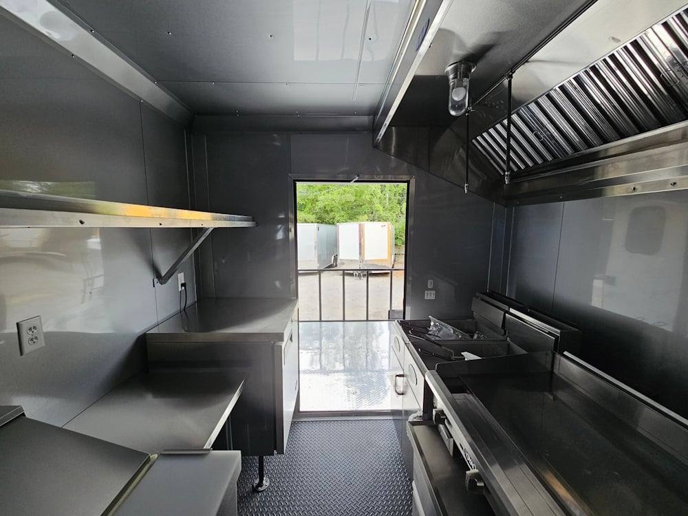 1164-concession-trailer-8.5-x-22-black-bbq-smoker-event-catering-30.jpg Concession Trailer 8.5' X 22' Black BBQ Smoker Event Catering