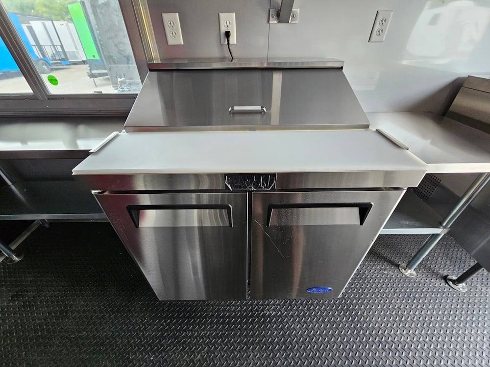 1164-concession-trailer-8.5-x-22-black-bbq-smoker-event-catering-33.jpg Concession Trailer 8.5' X 22' Black BBQ Smoker Event Catering