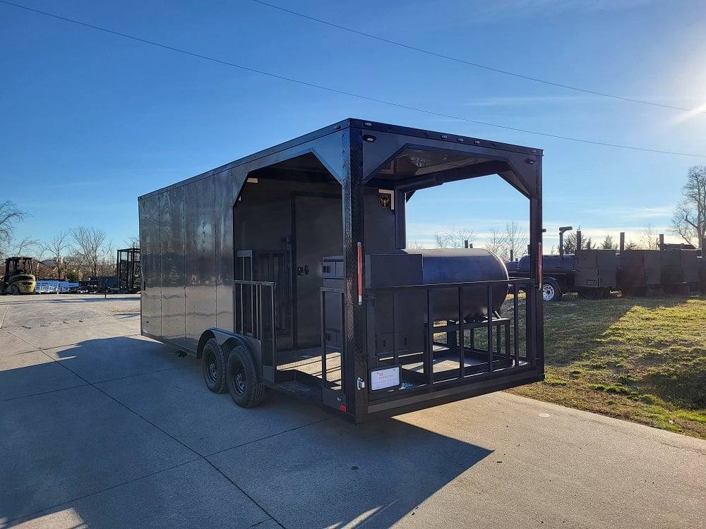 Concession Trailer 8.5' X 22' Charcoal Grey Food Event Catering