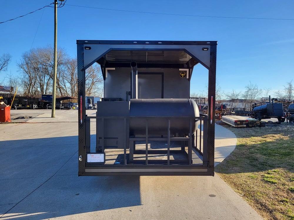 Concession Trailer 8.5' X 22' Charcoal Grey Food Event Catering