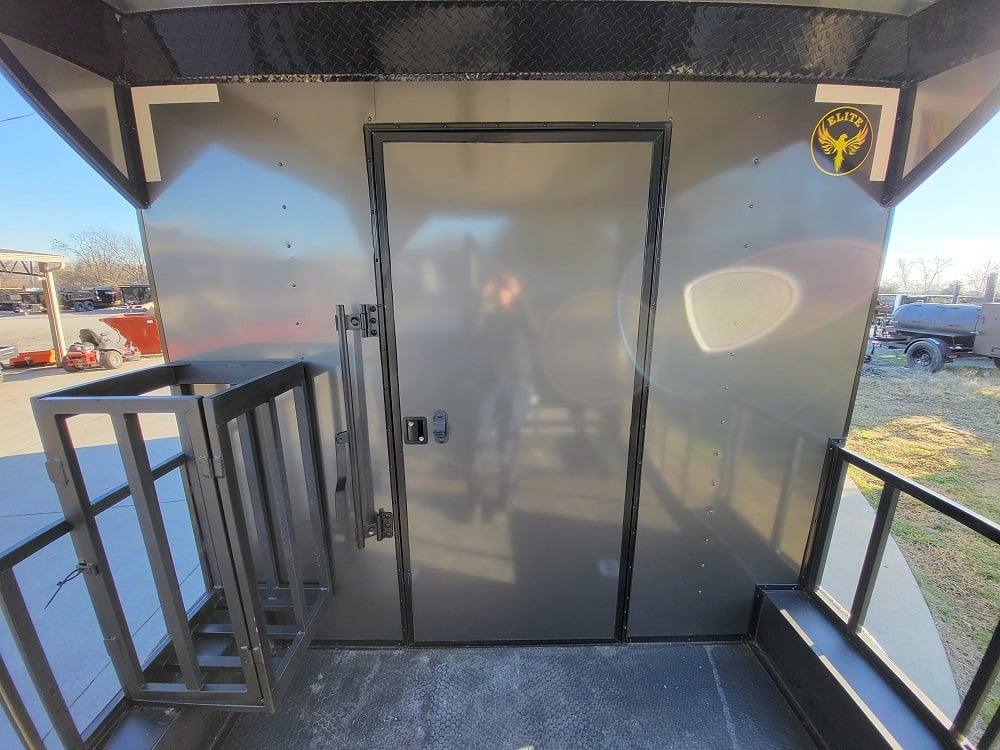 Concession Trailer 8.5' X 22' Charcoal Grey Food Event Catering