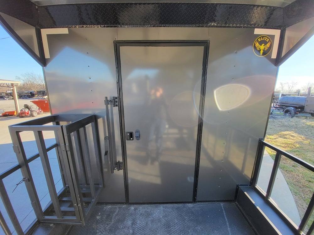 Concession Trailer 8.5' X 22' Charcoal Grey Food Event Catering