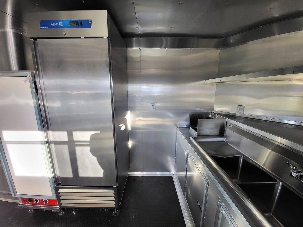 Concession Trailer 8.5' X 22' Charcoal Grey Food Event Catering