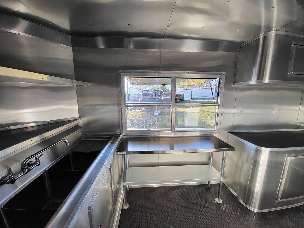 Concession Trailer 8.5' X 22' Charcoal Grey Food Event Catering