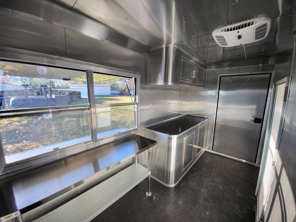 Concession Trailer 8.5' X 22' Charcoal Grey Food Event Catering