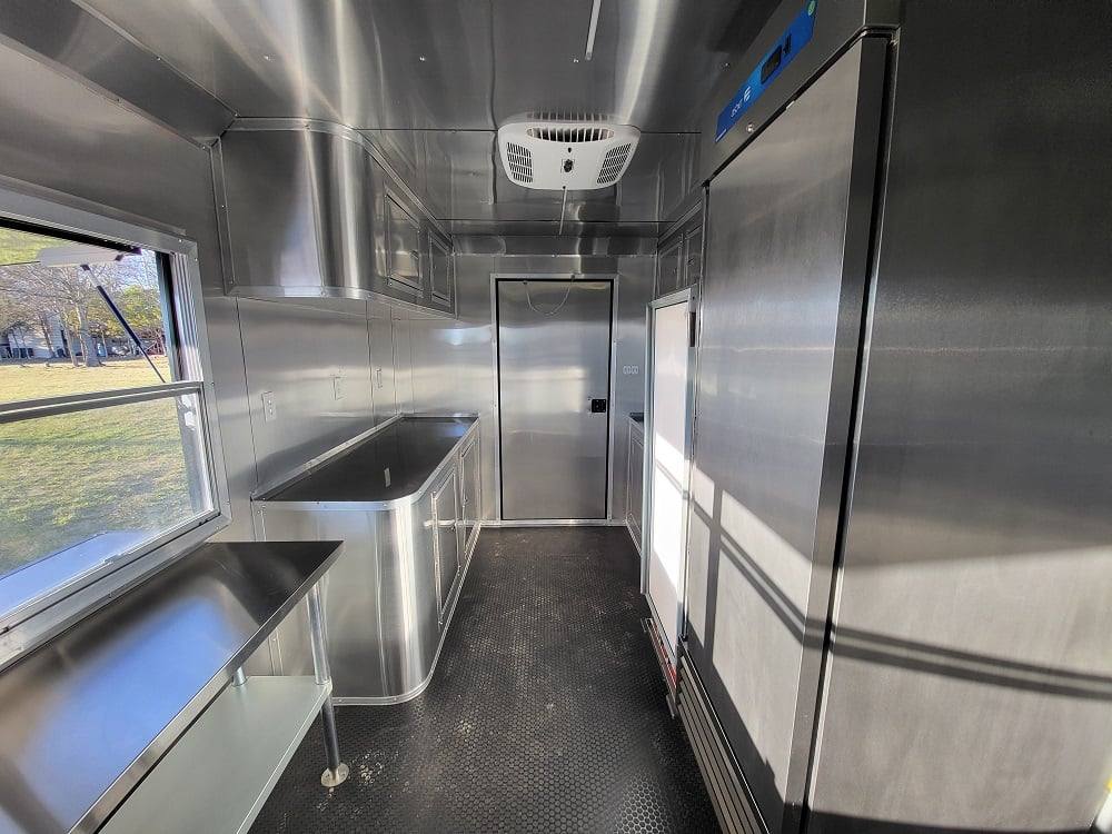 Concession Trailer 8.5' X 22' Charcoal Grey Food Event Catering
