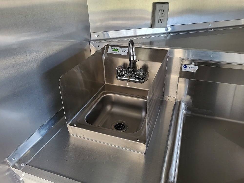Concession Trailer 8.5' X 22' Charcoal Grey Food Event Catering