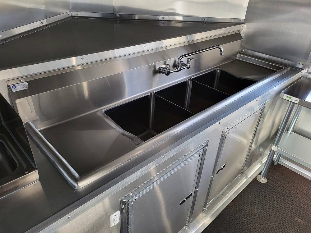 Concession Trailer 8.5' X 22' Charcoal Grey Food Event Catering