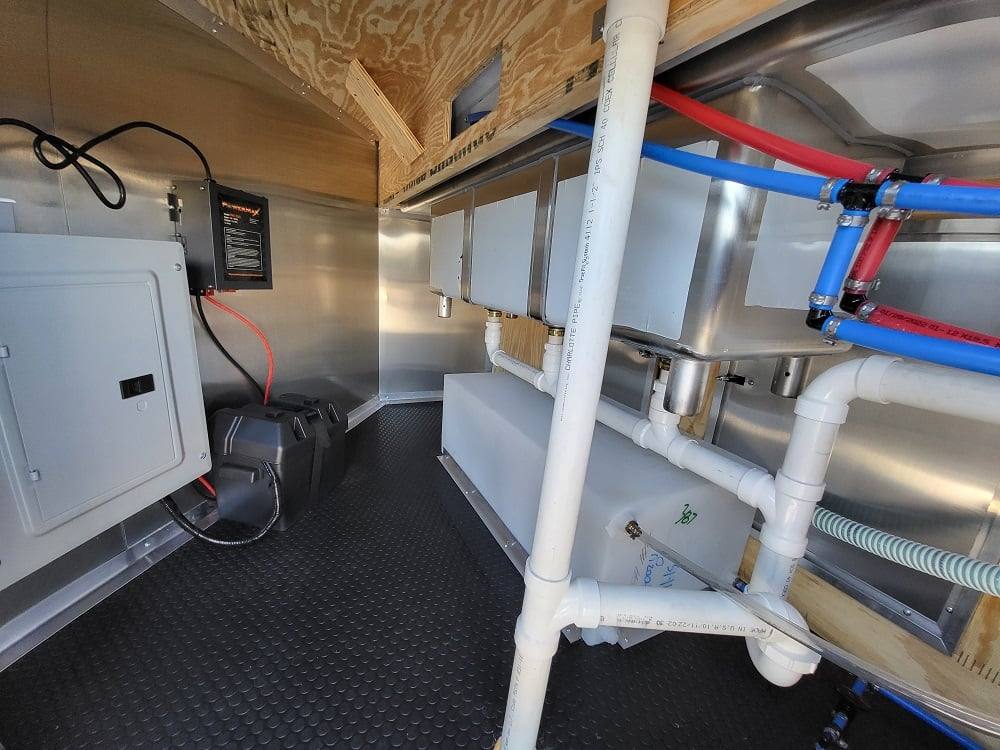 Concession Trailer 8.5' X 22' Charcoal Grey Food Event Catering