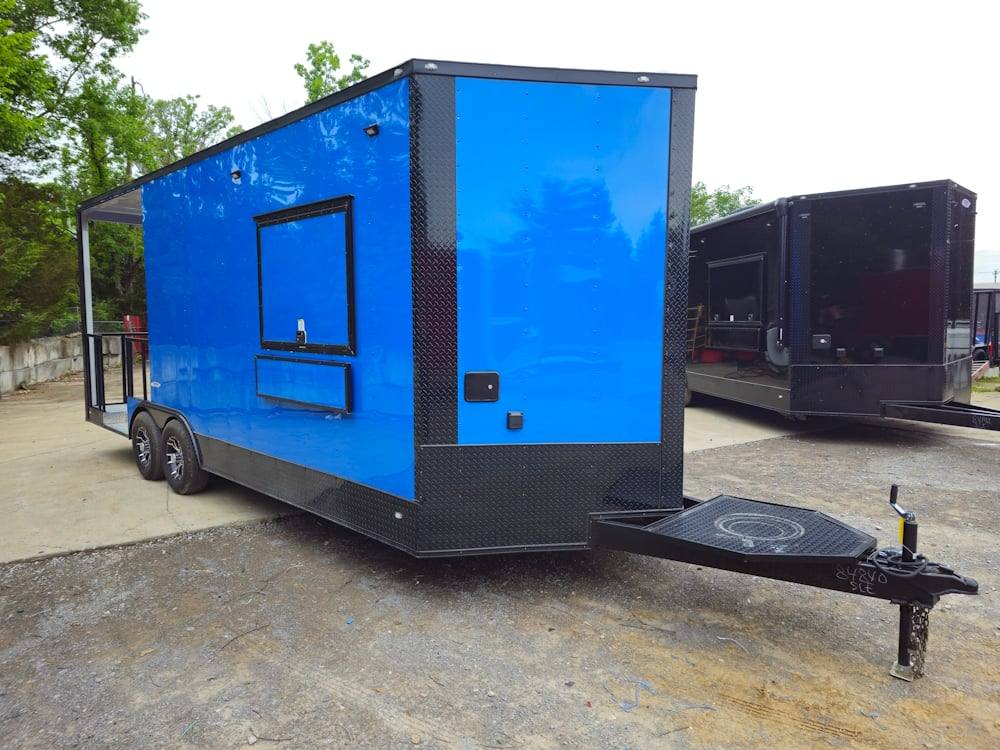 1167-concession-trailer-8.5-x-22-cobalt-blue-bbq-catering-event-10.jpg Concession Trailer 8.5' X 22' Cobalt Blue BBQ Catering Event
