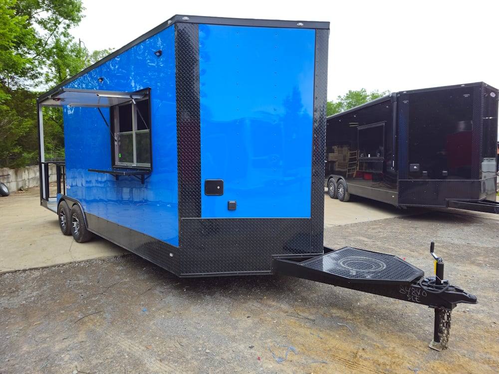 1167-concession-trailer-8.5-x-22-cobalt-blue-bbq-catering-event-13.jpg Concession Trailer 8.5' X 22' Cobalt Blue BBQ Catering Event