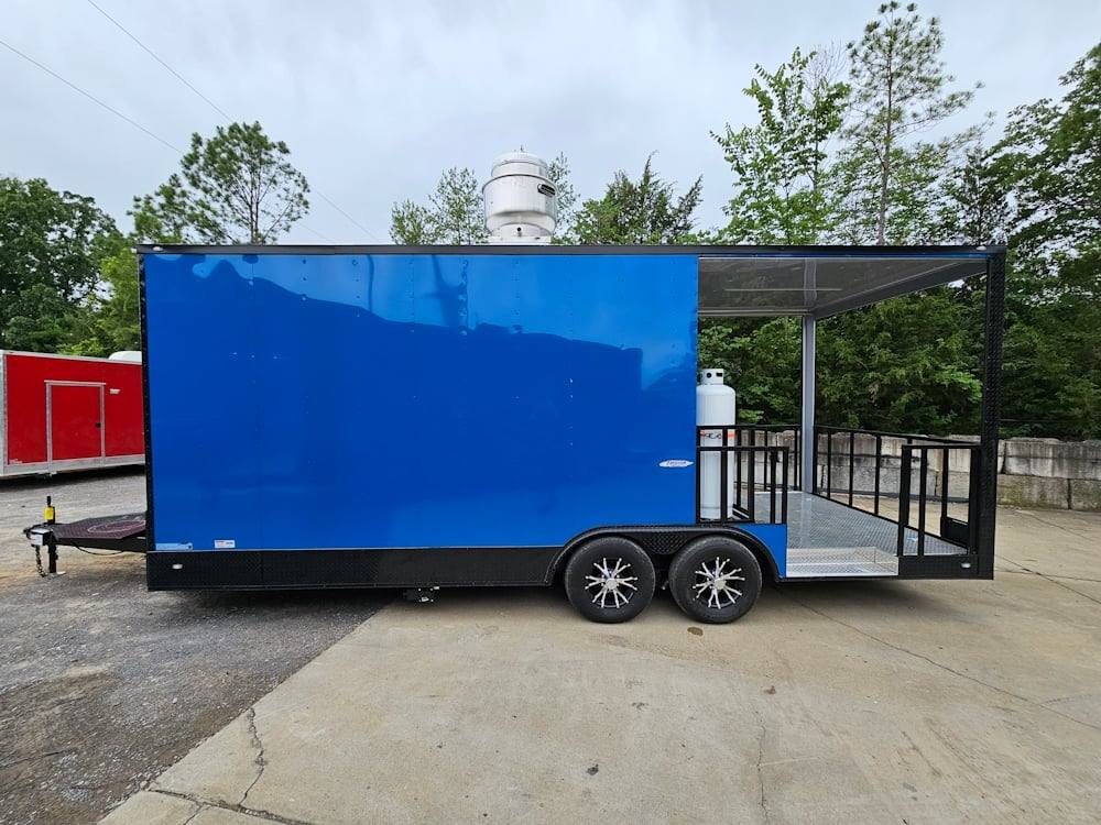 1167-concession-trailer-8.5-x-22-cobalt-blue-bbq-catering-event-4.jpg Concession Trailer 8.5' X 22' Cobalt Blue BBQ Catering Event