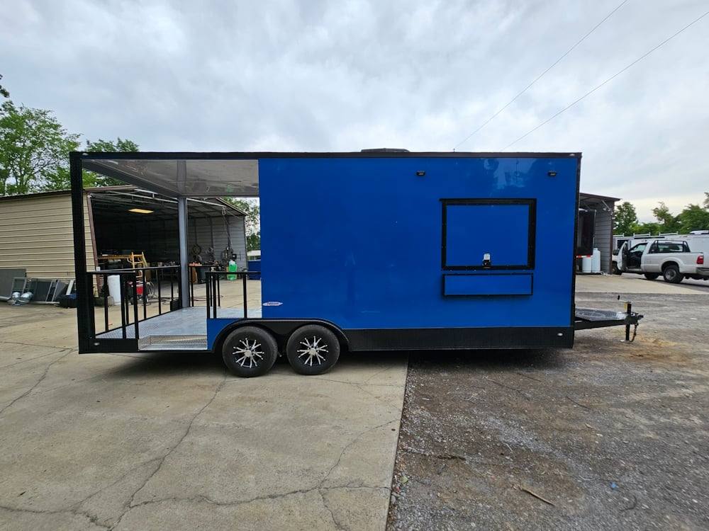 1167-concession-trailer-8.5-x-22-cobalt-blue-bbq-catering-event-9.jpg Concession Trailer 8.5' X 22' Cobalt Blue BBQ Catering Event