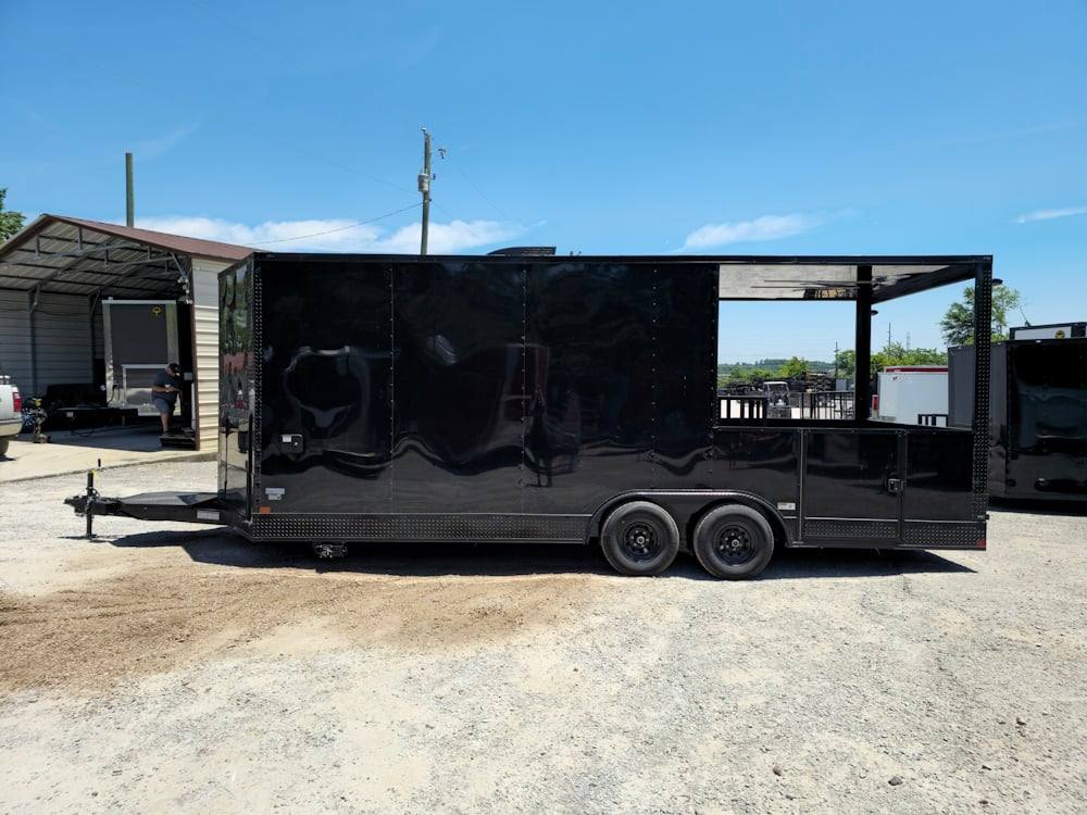 1168-concession-trailer-8.5-x-22-food-event-catering-black-6.jpg Concession Trailer 8.5' x 22' Food Event Catering Black