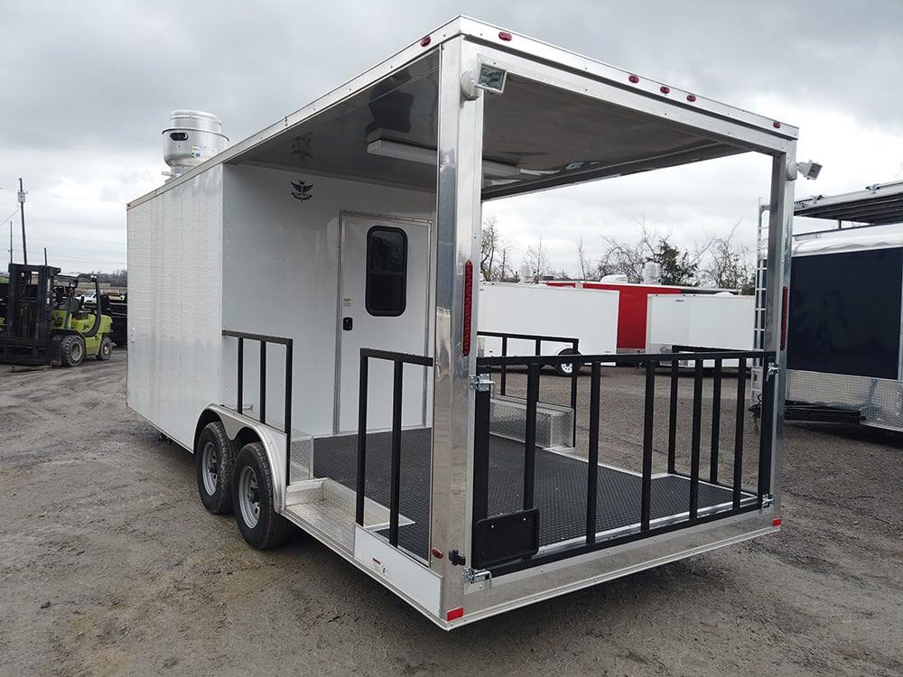 1169-concession-trailer-8.5-x-22-white-bbq-event-catering-5.jpg Concession Trailer 8.5' X 22' White BBQ Event Catering