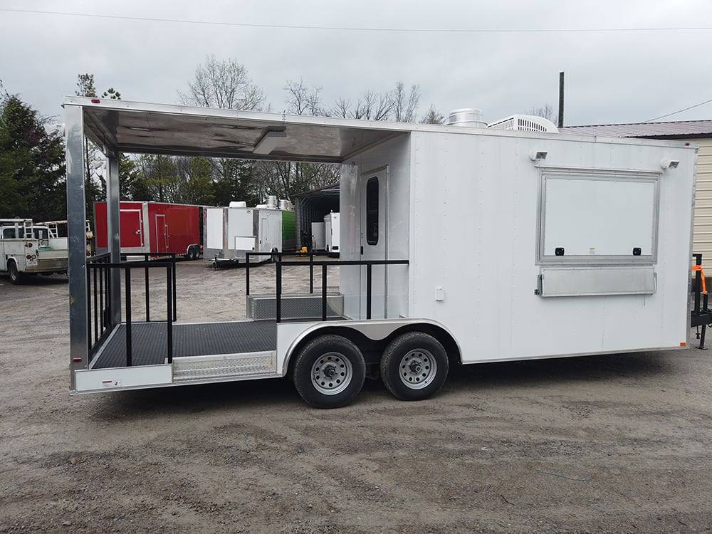 1169-concession-trailer-8.5-x-22-white-bbq-event-catering-9.jpg Concession Trailer 8.5' X 22' White BBQ Event Catering