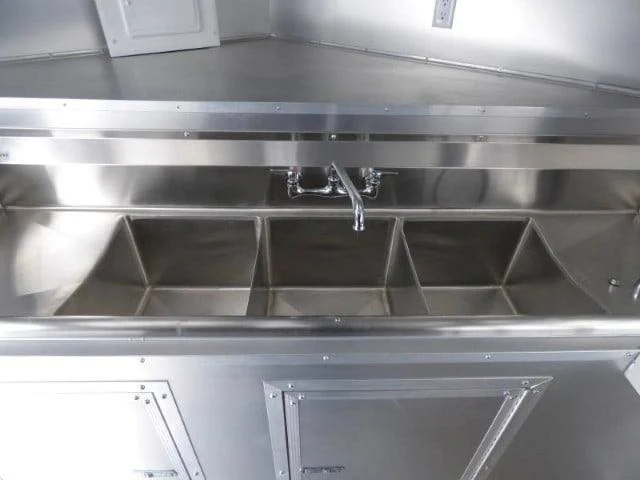 Concession Trailer 8.5' X 24'  White - Food Event Catering