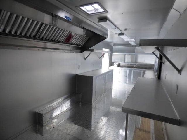 Concession Trailer 8.5' X 24'  White - Food Event Catering
