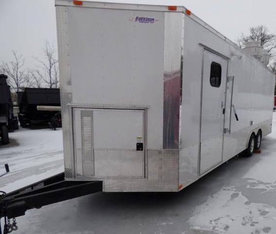 Concession Trailer 8.5' X 24'  White - Food Event Catering