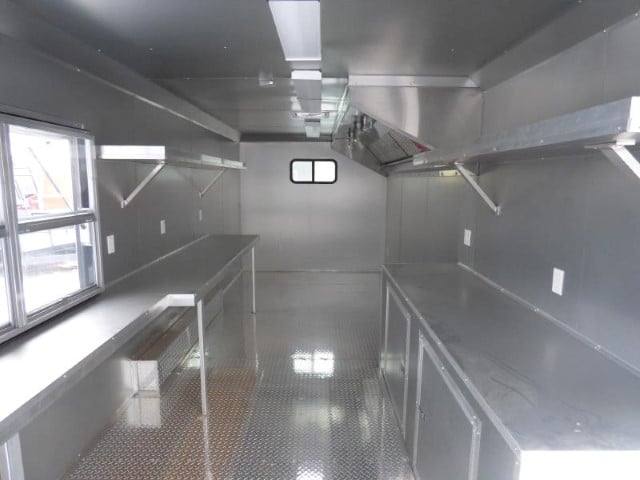 Concession Trailer 8.5' X 24'  White - Food Event Catering