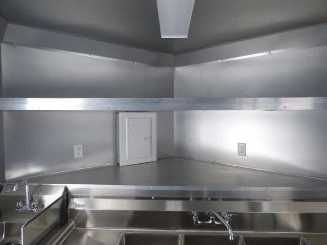 Concession Trailer 8.5' X 24'  White - Food Event Catering