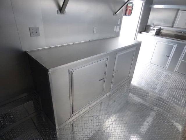 Concession Trailer 8.5' X 24'  White - Food Event Catering