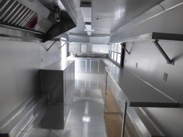 Concession Trailer 8.5' X 24'  White - Food Event Catering