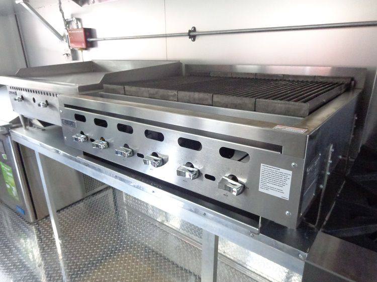 Concession Trailer 8.5' x 24' (Orange) Event Kitchen Catering Food BBQ Restroom