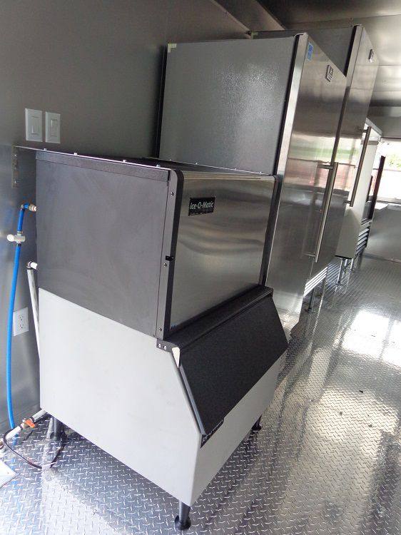 Concession Trailer 8.5' x 24' (Orange) Event Kitchen Catering Food BBQ Restroom