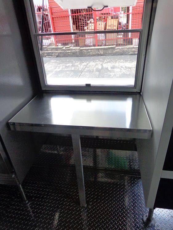 Concession Trailer 8.5' x 24' (Orange) Event Kitchen Catering Food BBQ Restroom