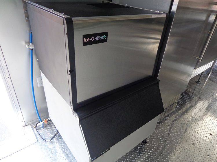 Concession Trailer 8.5' x 24' (Orange) Event Kitchen Catering Food BBQ Restroom