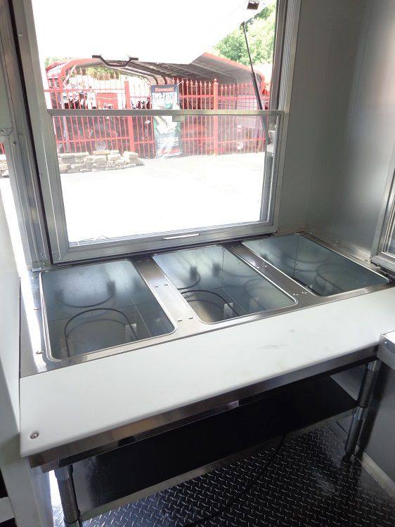 Concession Trailer 8.5' x 24' (Orange) Event Kitchen Catering Food BBQ Restroom