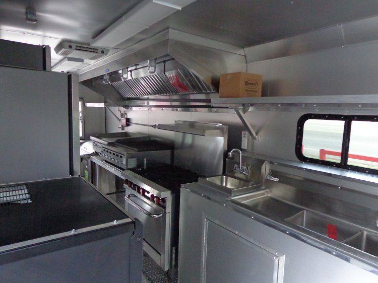 Concession Trailer 8.5' x 24' (Orange) Event Kitchen Catering Food BBQ Restroom
