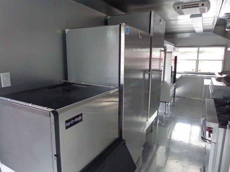Concession Trailer 8.5' x 24' (Orange) Event Kitchen Catering Food BBQ Restroom