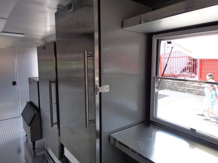 Concession Trailer 8.5' x 24' (Orange) Event Kitchen Catering Food BBQ Restroom