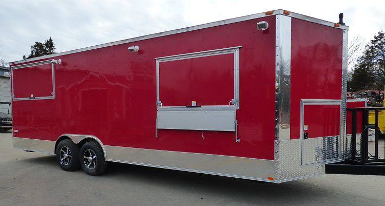 1173-concession-trailer-8.5-x-24-red-event-catering-bbq-smoker-enclosed-12.jpg Concession Trailer 8.5' x 24' (Red) Event Catering BBQ Smoker Enclosed