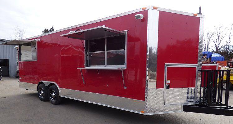 1173-concession-trailer-8.5-x-24-red-event-catering-bbq-smoker-enclosed-13.jpg Concession Trailer 8.5' x 24' (Red) Event Catering BBQ Smoker Enclosed