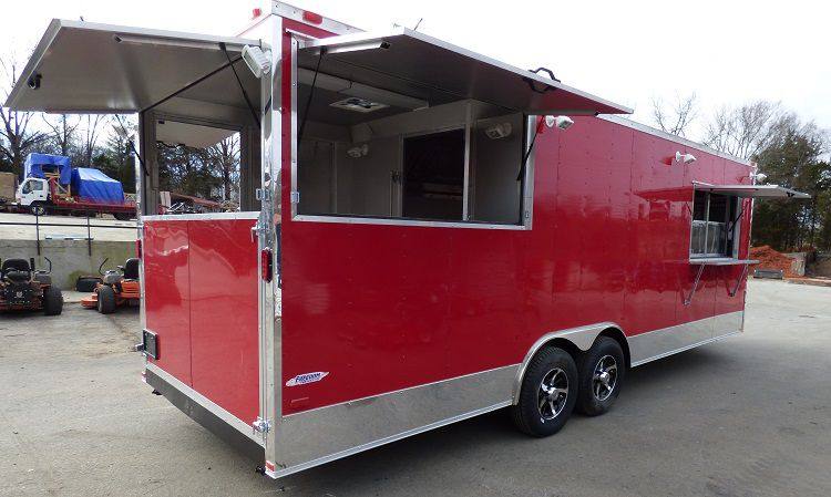1173-concession-trailer-8.5-x-24-red-event-catering-bbq-smoker-enclosed-14.jpg Concession Trailer 8.5' x 24' (Red) Event Catering BBQ Smoker Enclosed