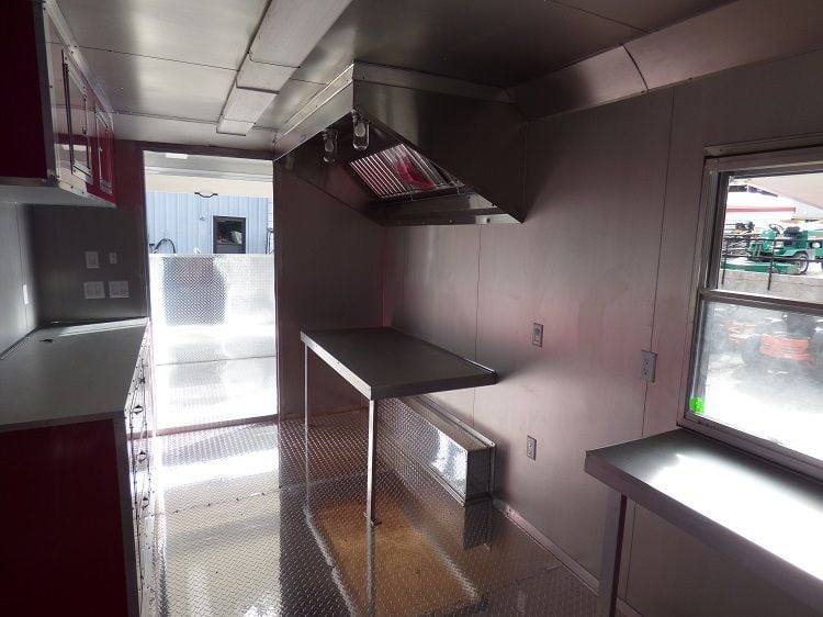 1173-concession-trailer-8.5-x-24-red-event-catering-bbq-smoker-enclosed-20.jpg Concession Trailer 8.5' x 24' (Red) Event Catering BBQ Smoker Enclosed