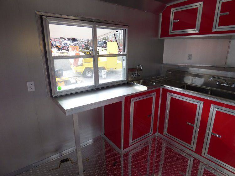 1173-concession-trailer-8.5-x-24-red-event-catering-bbq-smoker-enclosed-22.jpg Concession Trailer 8.5' x 24' (Red) Event Catering BBQ Smoker Enclosed