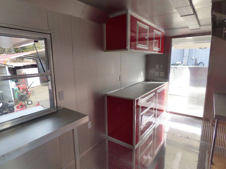 1173-concession-trailer-8.5-x-24-red-event-catering-bbq-smoker-enclosed-23.jpg Concession Trailer 8.5' x 24' (Red) Event Catering BBQ Smoker Enclosed